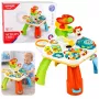 LEAN TOYS Izglītojošais galds ar interaktīvu klavierēm, bumbiņu slidkalniņu un kustīgiem elementiem