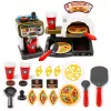 LEAN TOYS Pizzeria komplekts ar picas krāsni, kafijas automātu un aksesuāriem