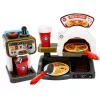 LEAN TOYS Pizzeria komplekts ar picas krāsni, kafijas automātu un aksesuāriem