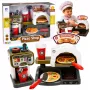 LEAN TOYS Pizzeria komplekts ar picas krāsni, kafijas automātu un aksesuāriem