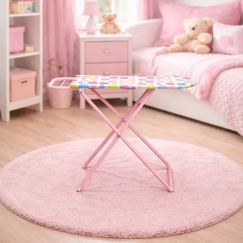 LEAN TOYS Saliekams metāla bērnu gludināmais dēlis ar punktiem 61 cm