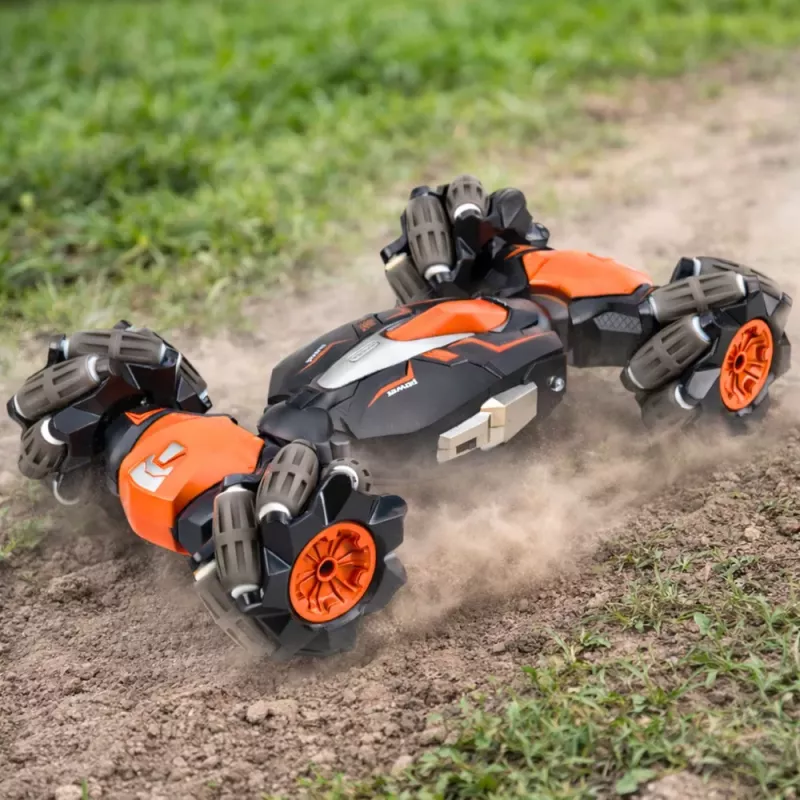 LEAN TOYS RC Auto Ar Tālvadību Drifta Akrobātika Twist Oranžs 1:16