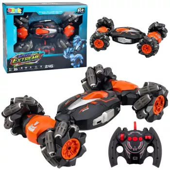 LEAN TOYS RC Auto Ar Tālvadību Drifta Akrobātika Twist Oranžs 1:16