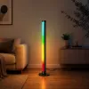 LEAN RGB LED stūra grīdas lampa ar mūzikas režīmu, tālvadības pulti un lietotni, 90 cm
