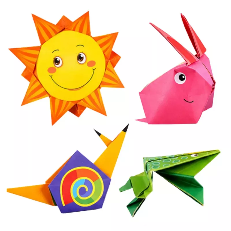 LEAN Origami Kit Krāsains Papīrs Instrukciju Buklets 100 Lapas