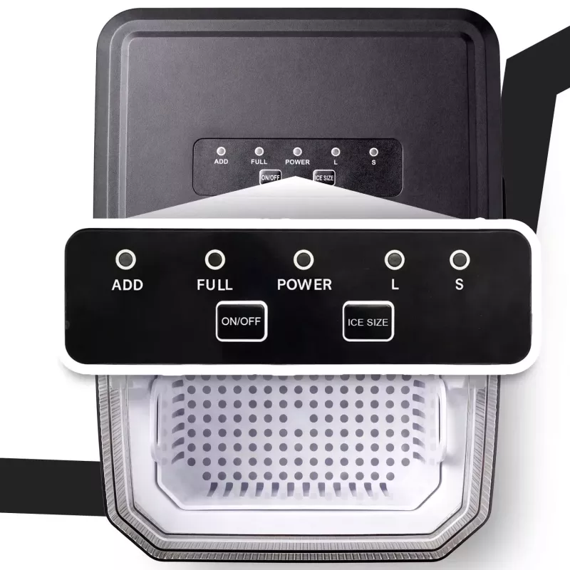 Extralink SmartLife Cube Ice Essential Ledus Automāts 12kg/24h 2.2L Melns/Sudrabs