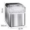 Extralink SmartLife Cube Ice Essential Ledus Automāts 12kg/24h 2.2L Melns/Sudrabs