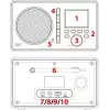 Ferguson Regent i200s interneta radio ar FM/DAB+/Spotify Connect, melns