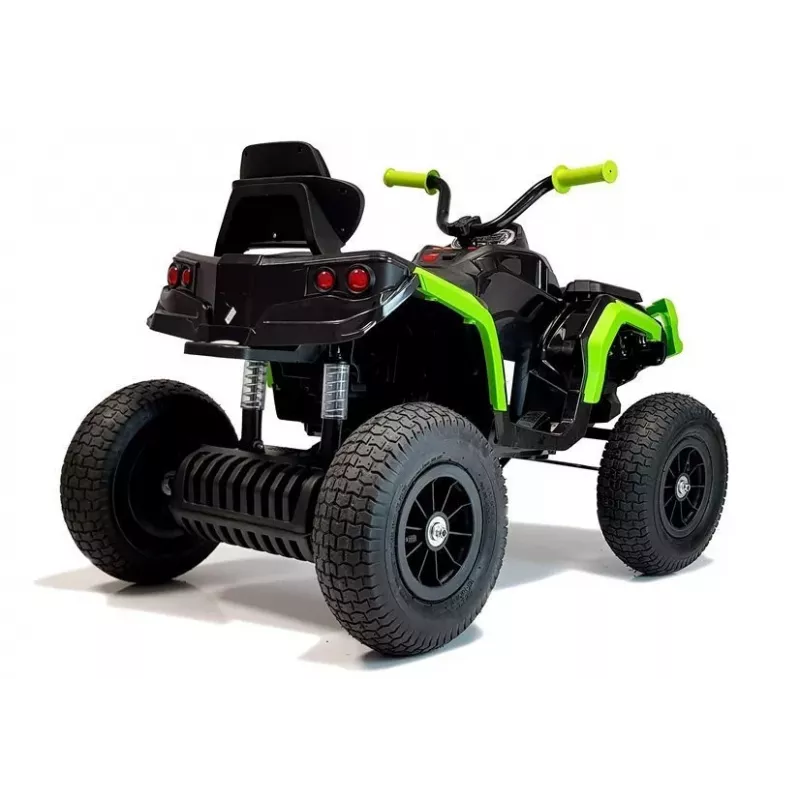Quad BDM0906 elektriskais bērnu kvadracikls ar piepūšamiem riteņiem, LED gaismām, MP3, melns
