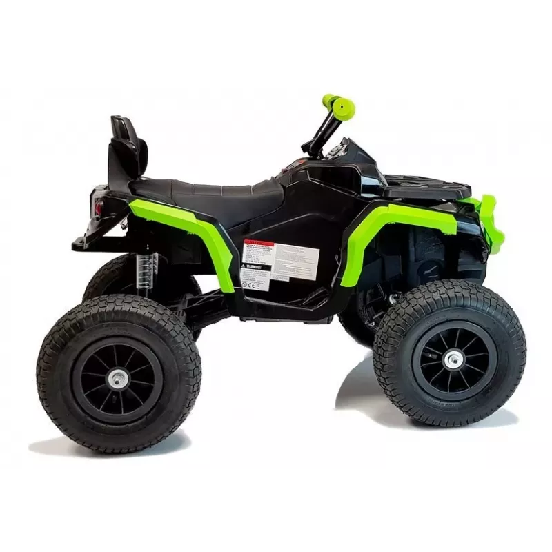 Quad BDM0906 elektriskais bērnu kvadracikls ar piepūšamiem riteņiem, LED gaismām, MP3, melns