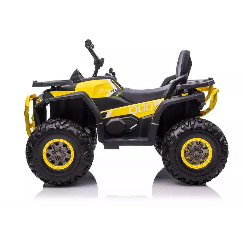 QUAD LOCK Electric Ride On Quad XMX607 bērniem ar LED gaismām MP3 - Dzeltens