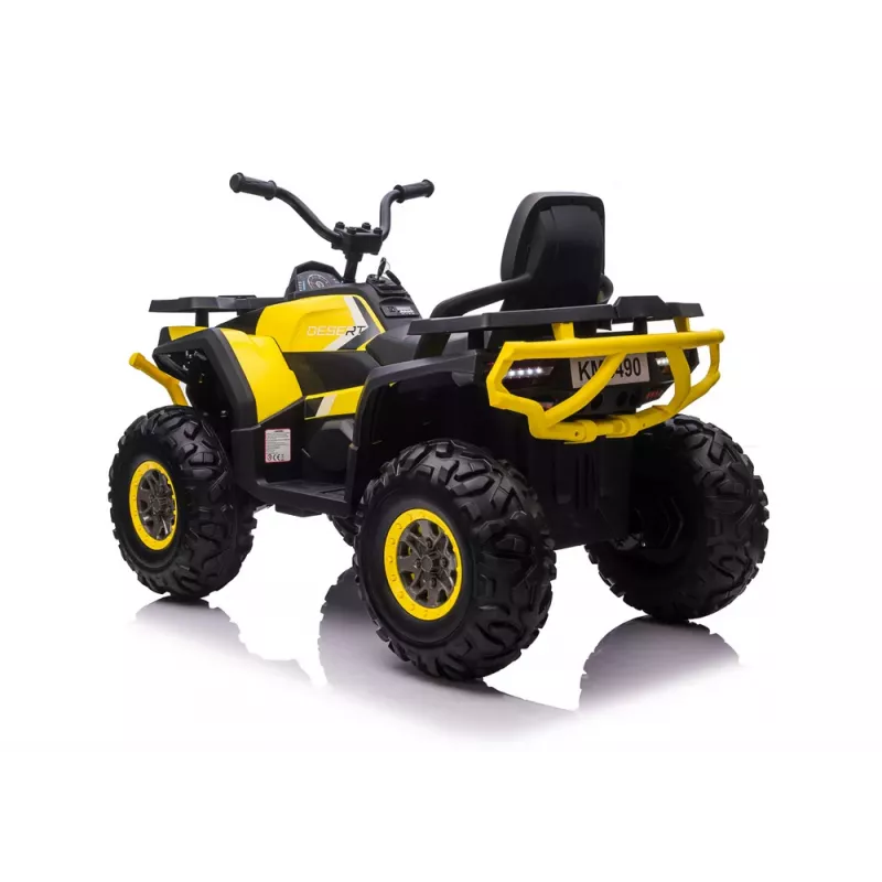 QUAD LOCK Electric Ride On Quad XMX607 bērniem ar LED gaismām MP3 - Dzeltens