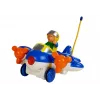 LEAN TOYS Baby R/C Airplane ar tālvadības stūres ratu Zils
