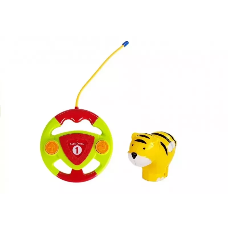 LEAN TOYS Baby R/C Airplane ar tālvadības stūres ratu Zils