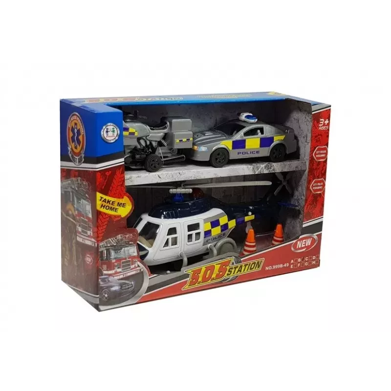 LEAN TOYS Policijas komplekts ar gaismām un skaņu