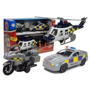 LEAN TOYS Policijas komplekts ar gaismām un skaņu
