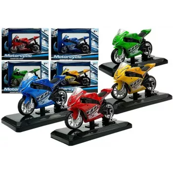 LEAN TOYS Sporta motocikls ar skaņām 1:18 4 krāsas