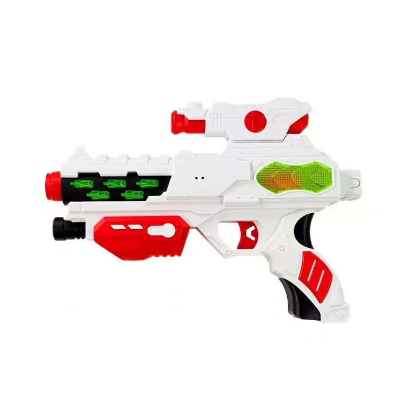 LEAN TOYS Space lāzera pistole ar zobenu un masku