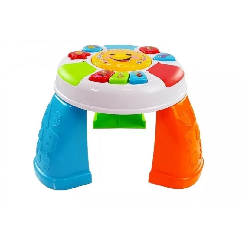 LEAN TOYS Izglītojošais galds mazulim Krāsains ar skaņām
