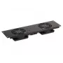 SIGNAL Ventilatoru panelis A19-2W 19 inch statīvam 2U 2 ventilatori 160m³/h 230V Melns