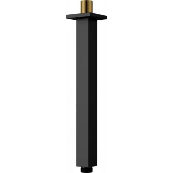 DEANTE Griestu dušas uzgalis 250 mm Matēti melns Arnika Nero