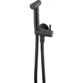 DEANTE Point Bidē komplekts ar leņķveida savienojumu - uztvērēja turētājs, hroms, 150 cm šļūtene