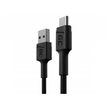 Green Cell GC PowerStream Fast Charging Ultra Charge USB-A uz USB-C kabelis 30cm
