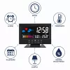 LEAN Digital Clock with Indoor Thermometer and Hygrometer LED Weather Station