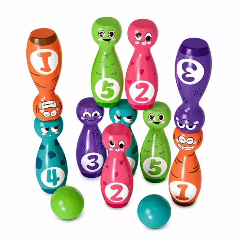LEAN TOYS Bļošana ar smaidiņiem izglītojoša spēle bērniem prasmju sports 10 gab.