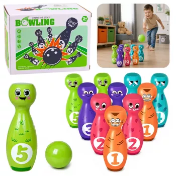 LEAN TOYS Bļošana ar smaidiņiem izglītojoša spēle bērniem prasmju sports 10 gab.