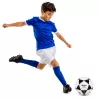 LEAN TOYS Treniņbumba futbolam uz zāles laukuma Melnbalta Milasa 22cm 5. izmērs