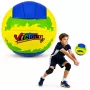 LEAN TOYS Volejbola treniņbumba, dzeltena un zila, 22 cm, 5. izmērs