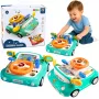 LEAN TOYS Interaktīvais paneļa braukšanas simulators ar gaismām un skaņām zils