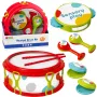 LEAN TOYS Musical Instruments For Children Drum Rattles Tambourine Castanets