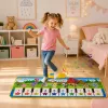 LEAN TOYS Izglītojošs Mūzikas Paklājs Klavieres Dzīvnieku Skaņas Instrumentu Skaņas 100x36 cm