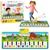LEAN TOYS Izglītojošs Mūzikas Paklājs Klavieres Dzīvnieku Skaņas Instrumentu Skaņas 100x36 cm