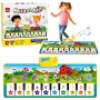 LEAN TOYS Izglītojošs Mūzikas Paklājs Klavieres Dzīvnieku Skaņas Instrumentu Skaņas 100x36 cm