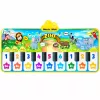 LEAN TOYS Interaktīvais deju paklājs klavieres Zoo Animals 10 melodijas 126 cm