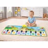 LEAN TOYS Interaktīvais deju paklājs klavieres Zoo Animals 10 melodijas 126 cm