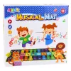 LEAN TOYS Interaktīvais deju paklājs klavieres Zoo Animals 10 melodijas 126 cm