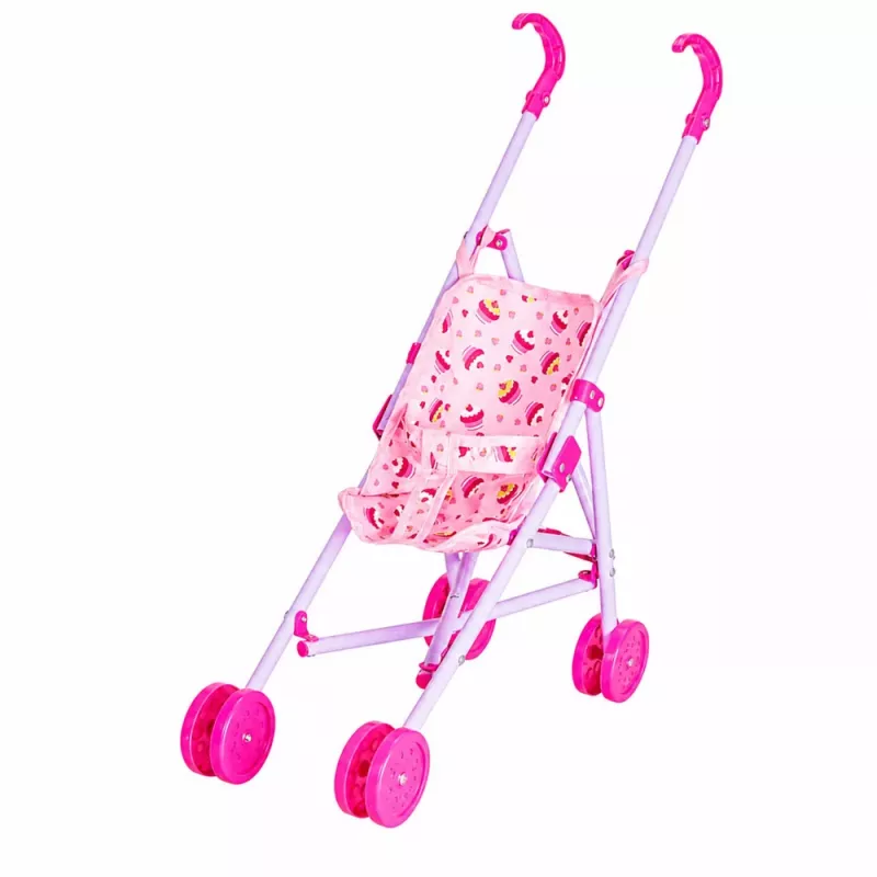 LEAN TOYS Interaktīvā lelle ar urinēšanas funkciju, ratiņi, šūpulis un aksesuāri 3-in-1 komplekts
