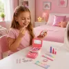 LEAN TOYS Beauty Set Bērnu kosmētikas kastīte Rozā Vienradzis 72 gab.