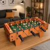 LEAN TOYS Galda futbols Arcade spēle Mini koka spēļu galds 50x25 cm