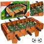 LEAN TOYS Galda futbols Arcade spēle Mini koka spēļu galds 50x25 cm