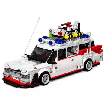 LEAN TOYS Būvbloķi Autobuss Ghost Bus Balts 631 gab.