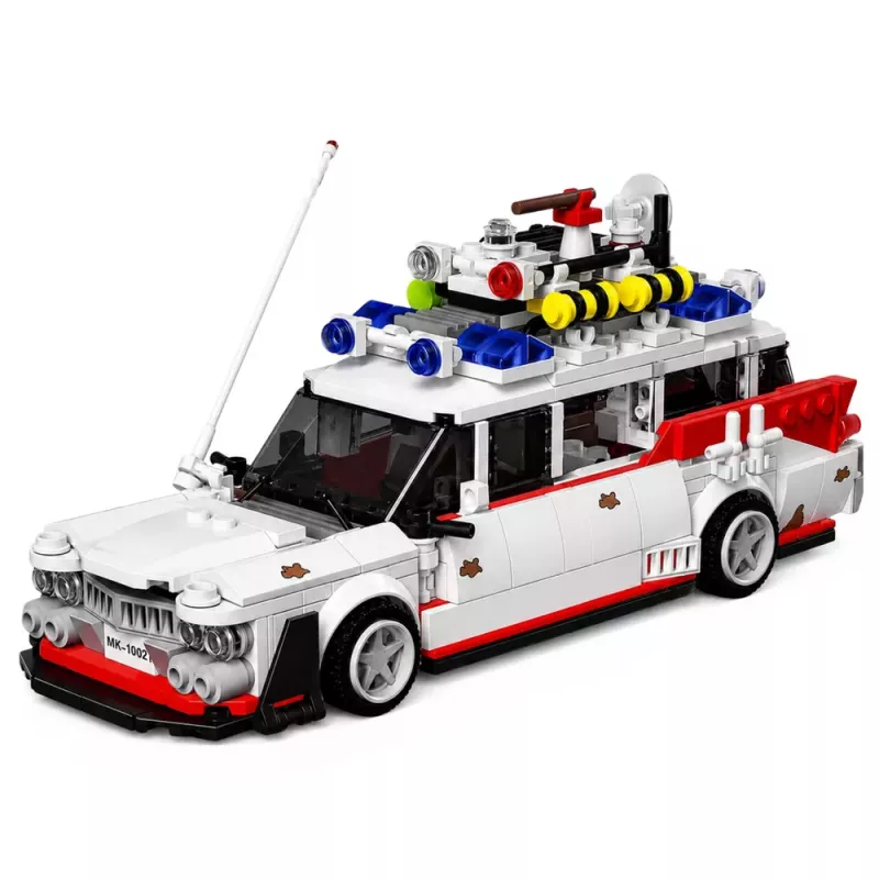 LEAN TOYS Būvbloķi Autobuss Ghost Bus Balts 631 gab.