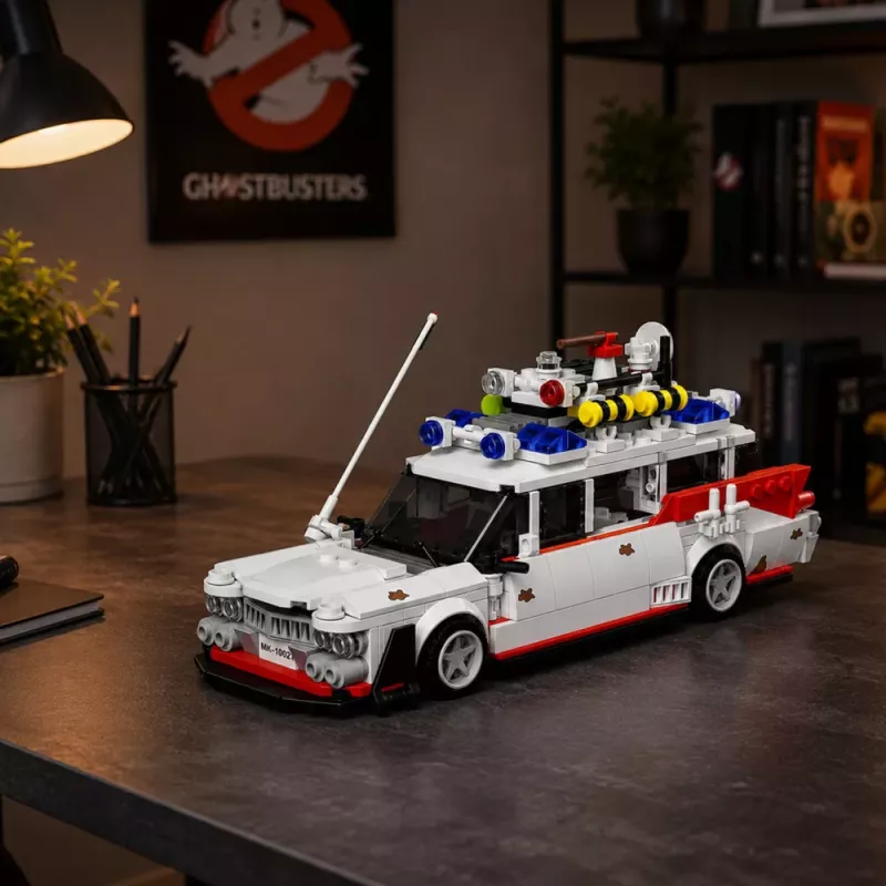 LEAN TOYS Būvbloķi Autobuss Ghost Bus Balts 631 gab.