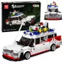 LEAN TOYS Būvbloķi Autobuss Ghost Bus Balts 631 gab.