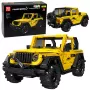 LEAN TOYS Construction Bricks Car Off-Road Vehicle Wrangler Yellow 746 pcs.