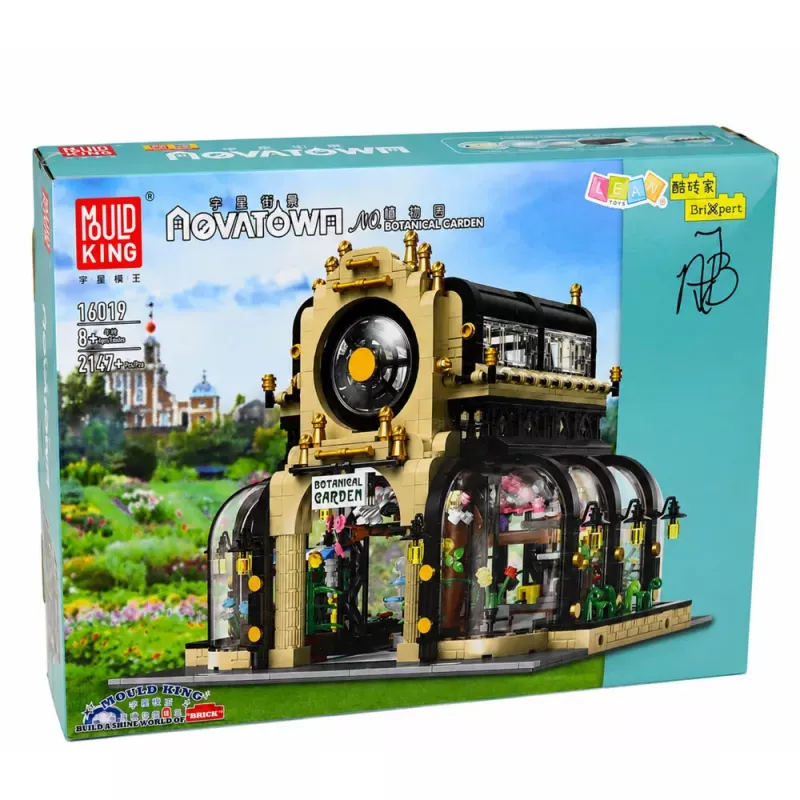 LEAN TOYS Būvbloķi Botāniskais dārzs Orangerija ar LED apgaismojumu 2147 gabali